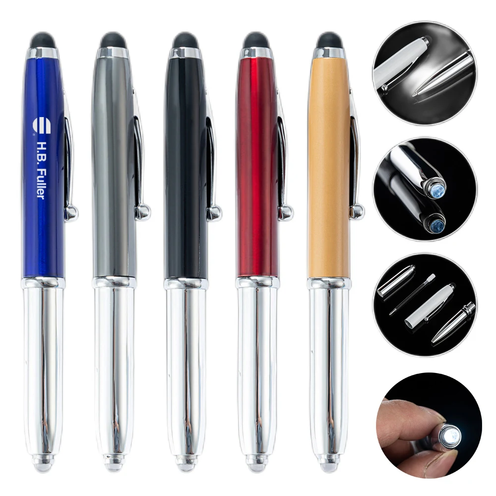 LED Light+Stylus+Pen - Laser Engraved 1