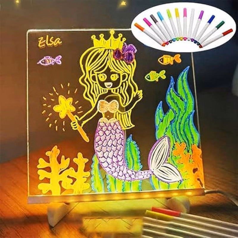 Led Illuminated Message Board With Stand
