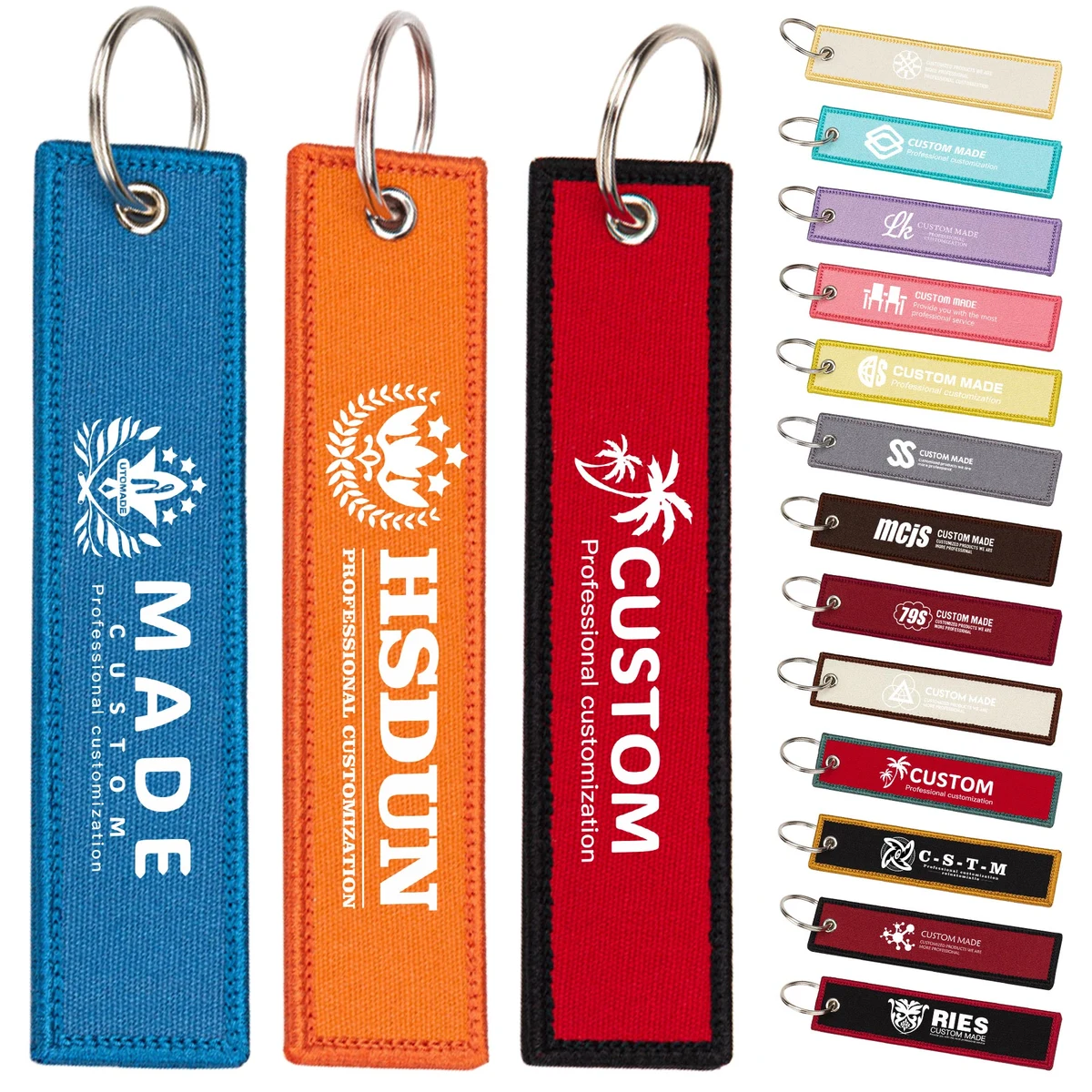 Custom Embroidered Keyrings 1