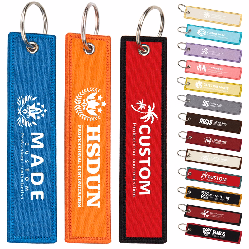 Custom Embroidered Keyrings