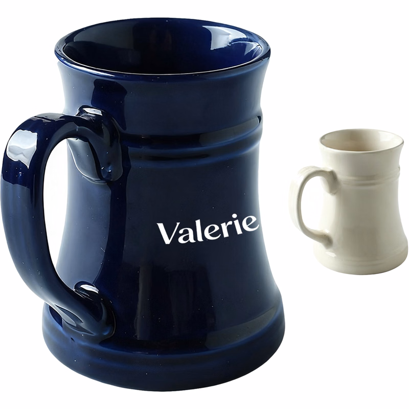 17 oz Ceramic Coated Craft Beer Tankard Mug