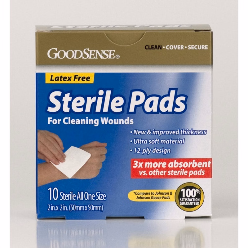 Sterile Pads - 10 per Box 12-Ply 2" x 2"