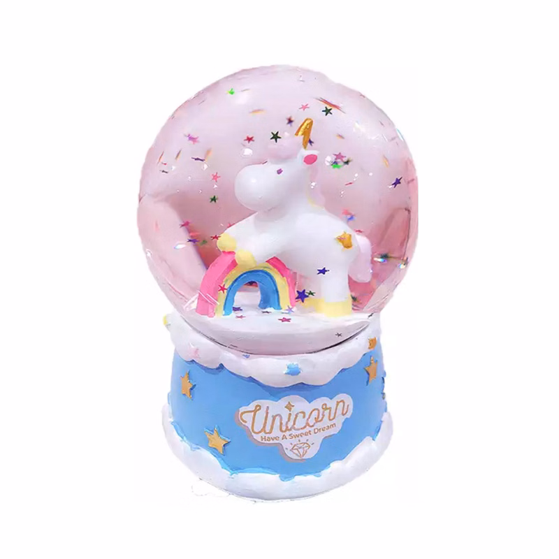 Custom Resin Unicorn Snow Globe