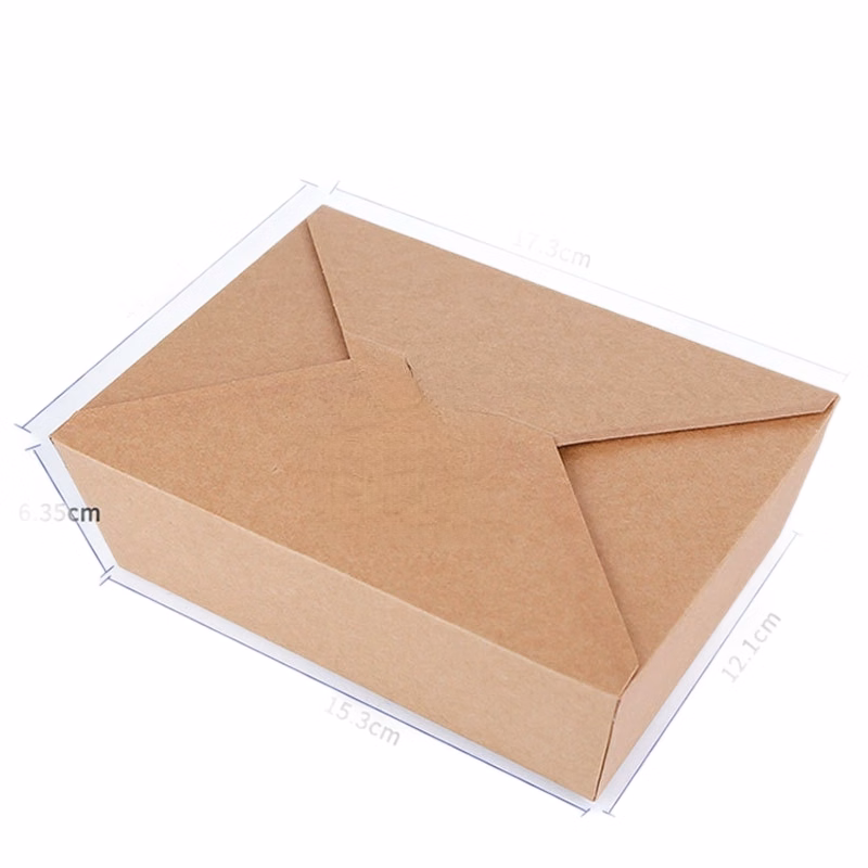 Disposable Kraft Paper Takeaway Food Box