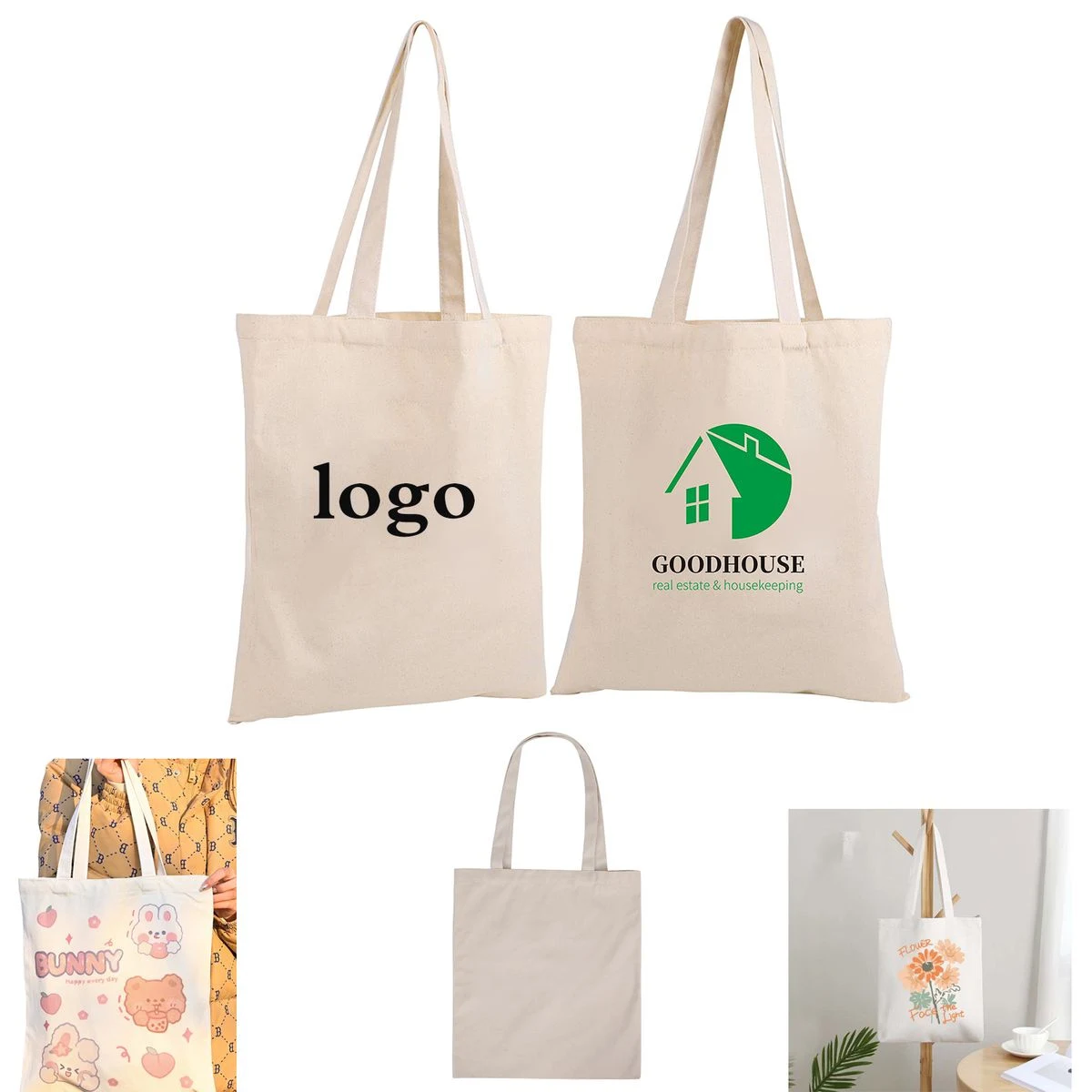 8oz Eco-Friendly Cotton Tote Bag
1
