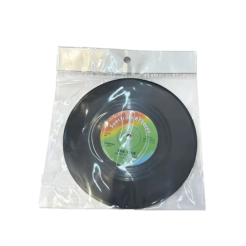 Retro Vinyl Record Silicone Coaster 1