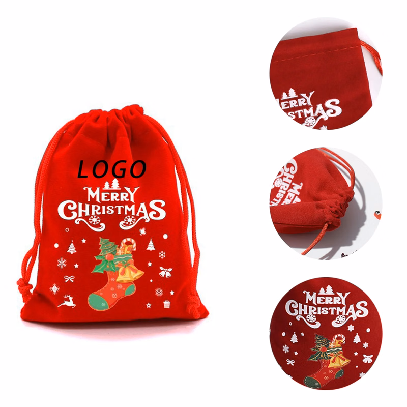 Velvet Christmas Gift Bag