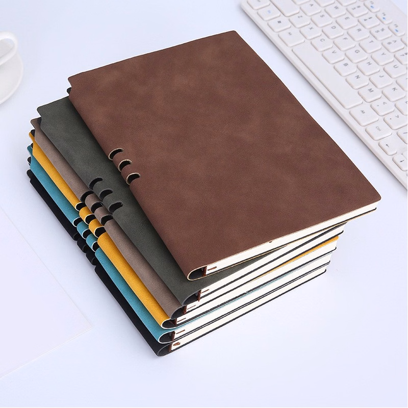 Lined Journal Soft Cover Notebook with Pen Loop
