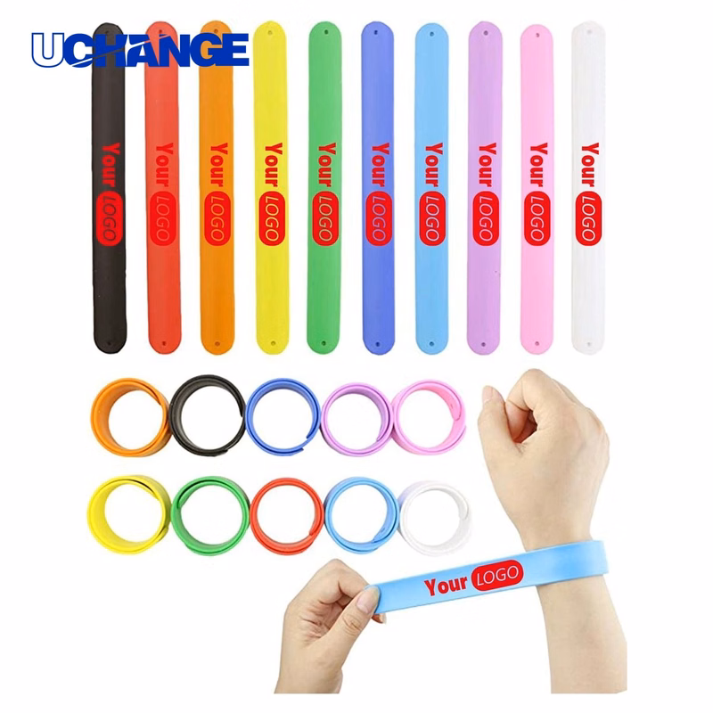 Rainbow Silicone Slap Bracelet
