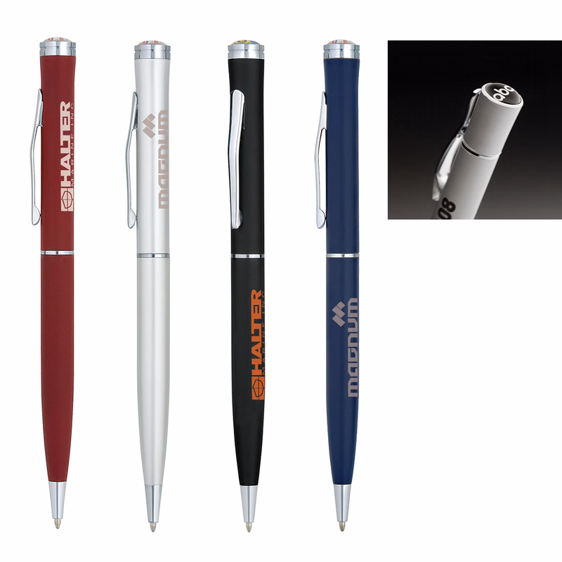 Uhlan Twist Action Ballpoint Pen with Photo Dome Top