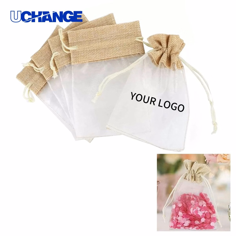 Durable Linen Organza Gift Bags for Accessories Set