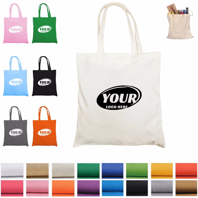 15" x 16" 8oz Cotton Canvas Tote Shopping Bag