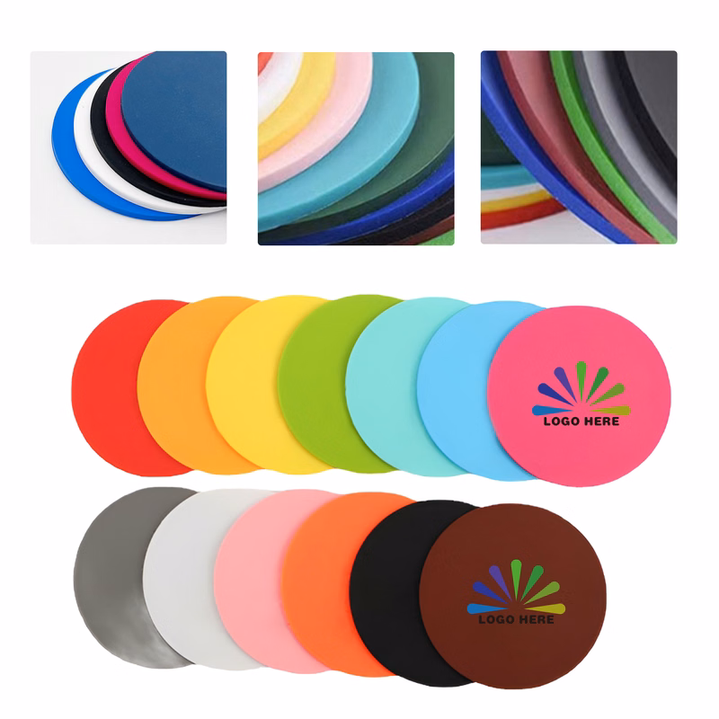 MOQ50 Personalized PVC Non-Slip Coaster For Drinks