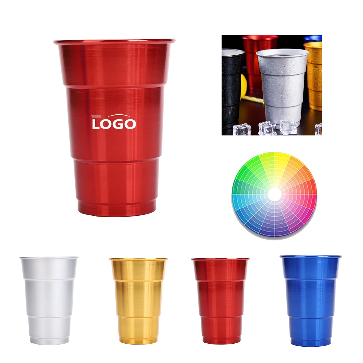 16oz Food Grade Aluminum Camping Cup 1