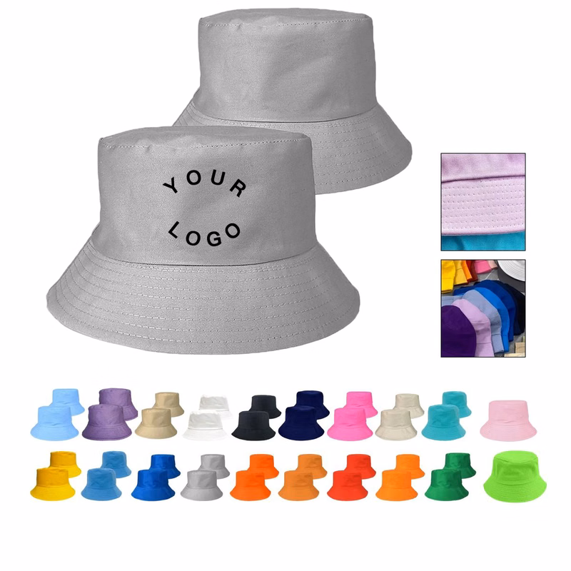 Poly Cotton Unisex Bucket Hat with Wide Brim Design