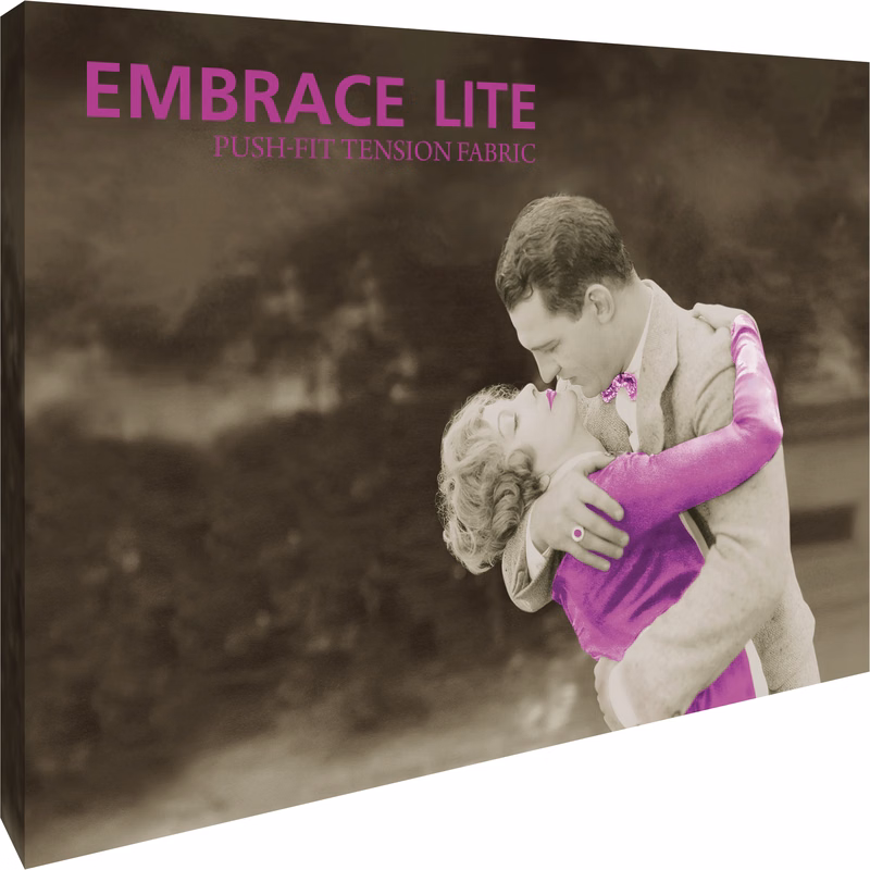 Embrace Lite 7.5ft. Full Height Display with Full Fitted Graphic