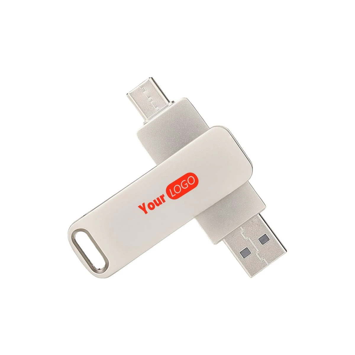 Rotatable Dual Port 32GB High Speed USB Drive 1