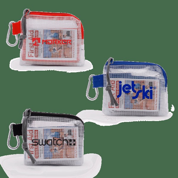 Outdoor Safety & First Aid Kit in a Zippered Clear Nylon Bag