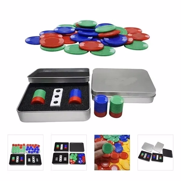 Custom Left Right Center Dice Game Set Board — 4.33 Inch Party Game Giveaway