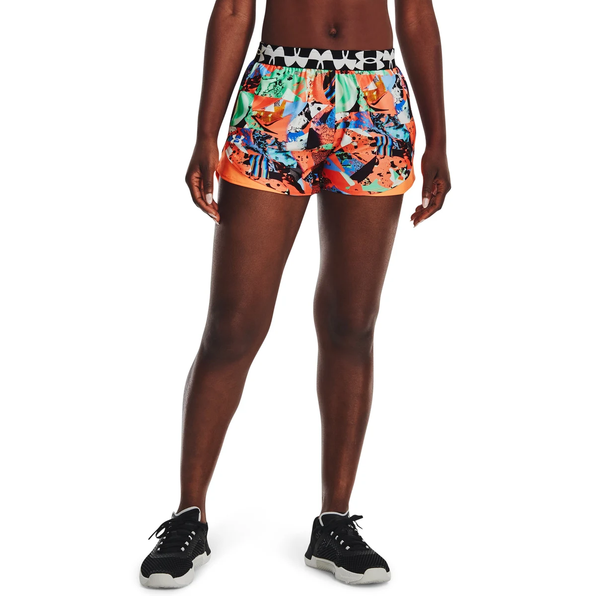 Women's UA Play Up 3.0 Clash Printed Shorts 1