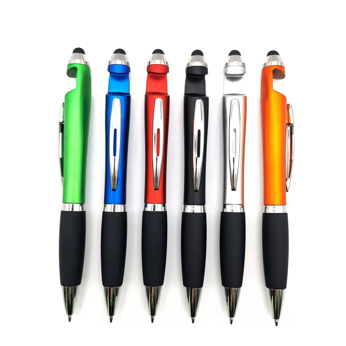 3-In-1 Phone Holder Ballpoint Pen W/ Stylus 1