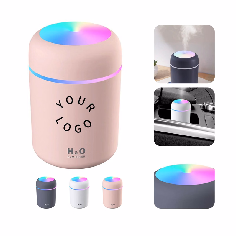 Ultrasonic Humidifier with 300ml Capacity and Two Modes