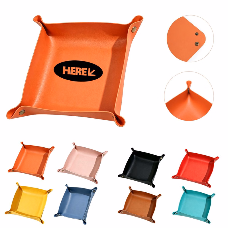 PU Leather Valet Tray