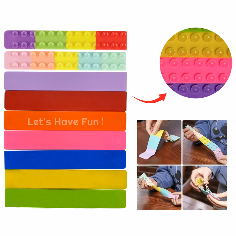 Silicone Squidopop Sucker Pop Fidget Toy