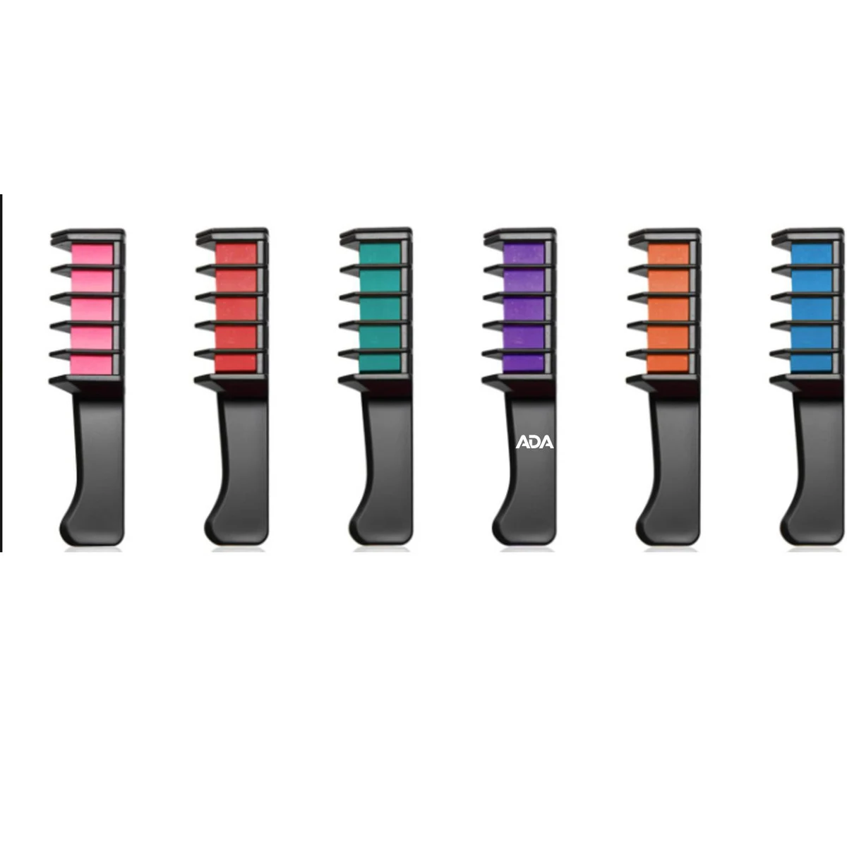 Washable 6-Color Mini Hair Chalk Comb 1