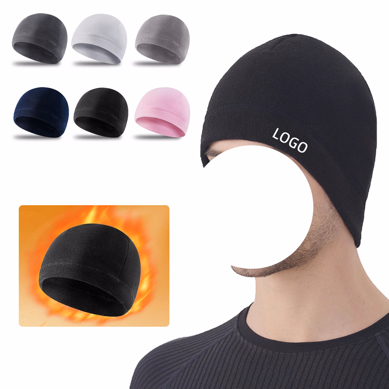 Winter Fleece Beanie Hat Warm Skull Cap