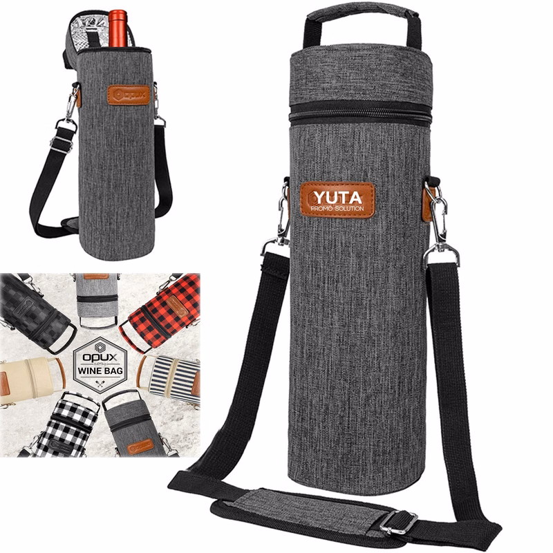 Single Bottle Wine Tote Bag With Shoulder Strap