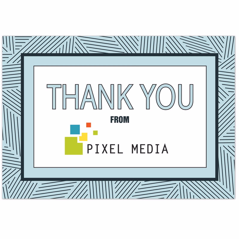 Geometric Thank You Card