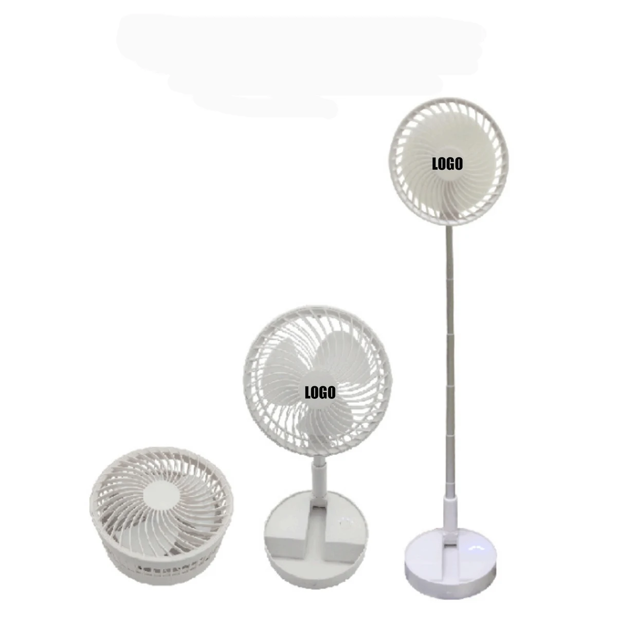 Foldable Oscillating Standing Fan with Remote Control/Portable Desk Quiet Fan 1