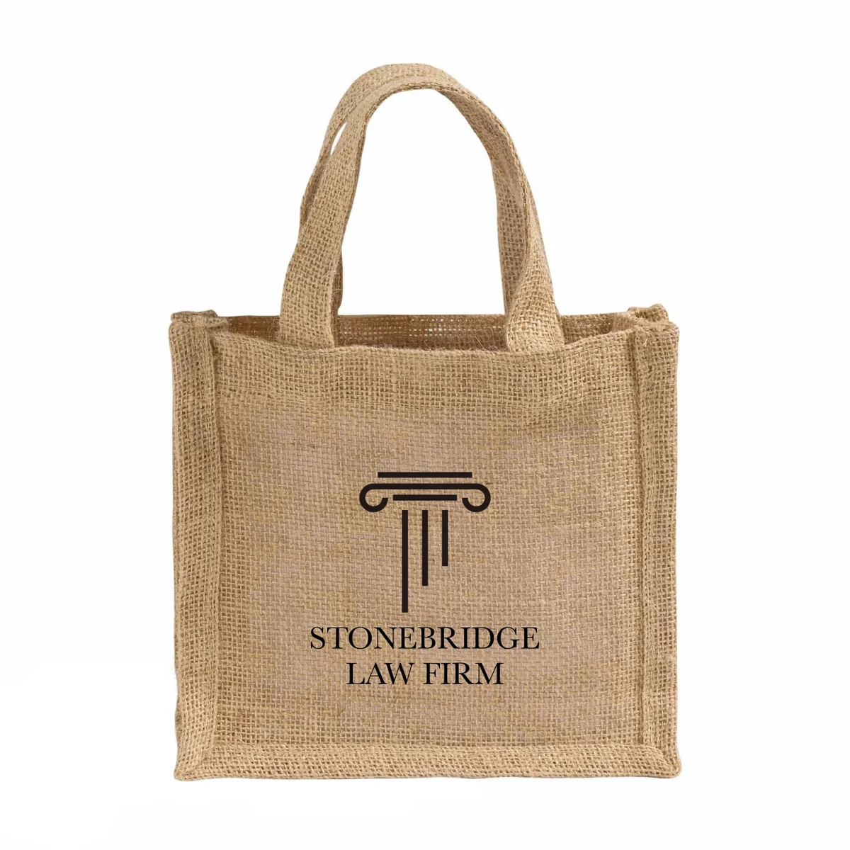 Woodside Wedding Jute Tote Bag 1