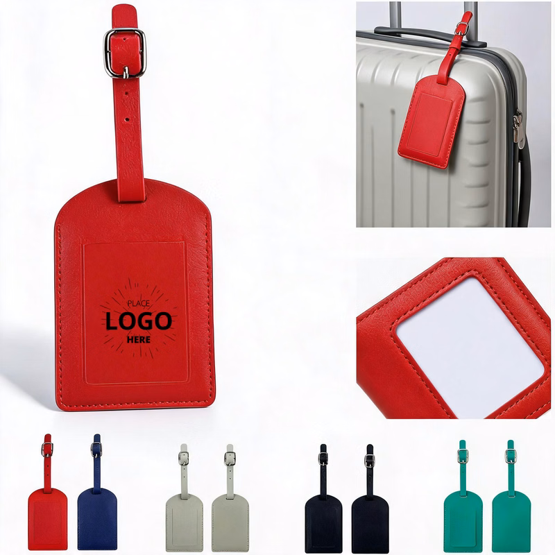 Logo PU Luggage Tags