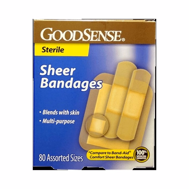 GoodSense Sterile Sheer Bandages - Assorted