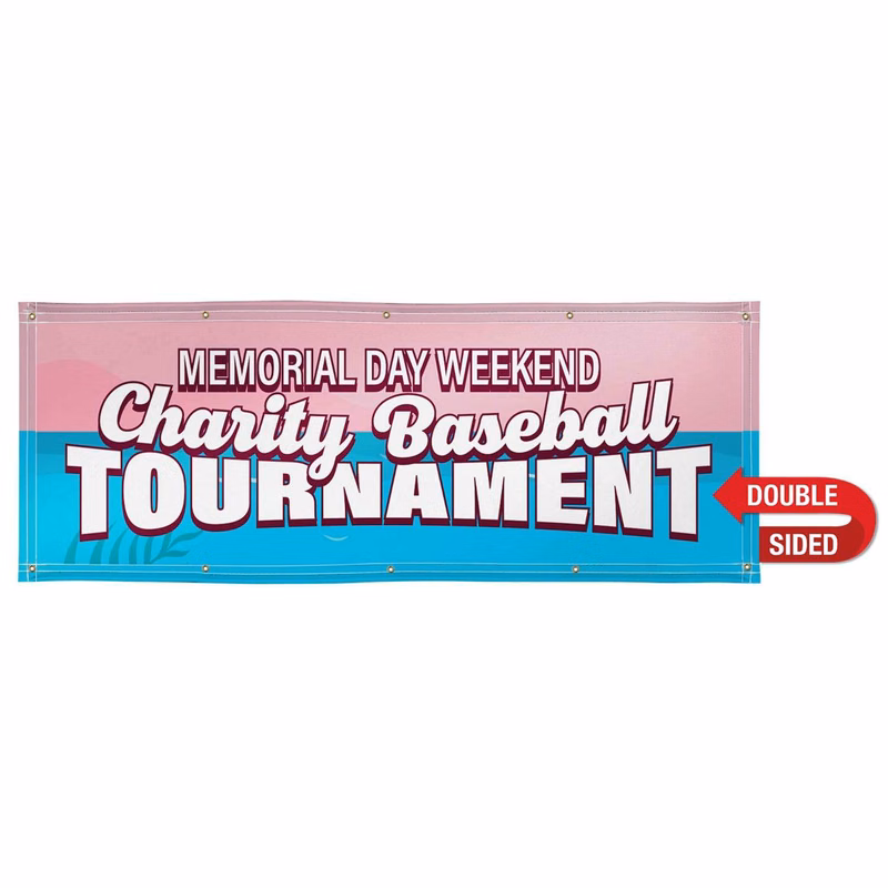 3' x 8' Nylon Banner Double-Sided