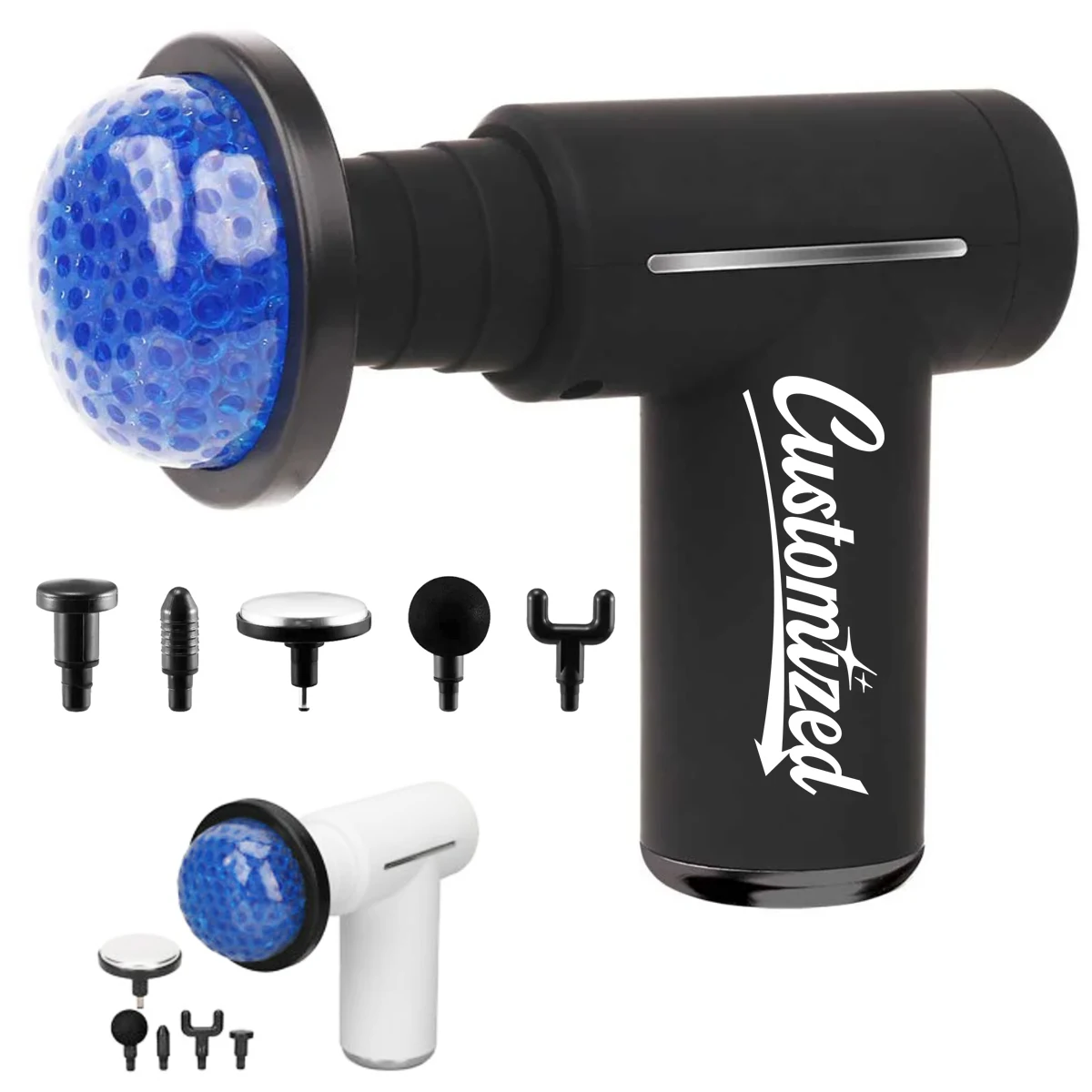 Rechargeable Massage Gun with 6 Interchangeable Heads 1