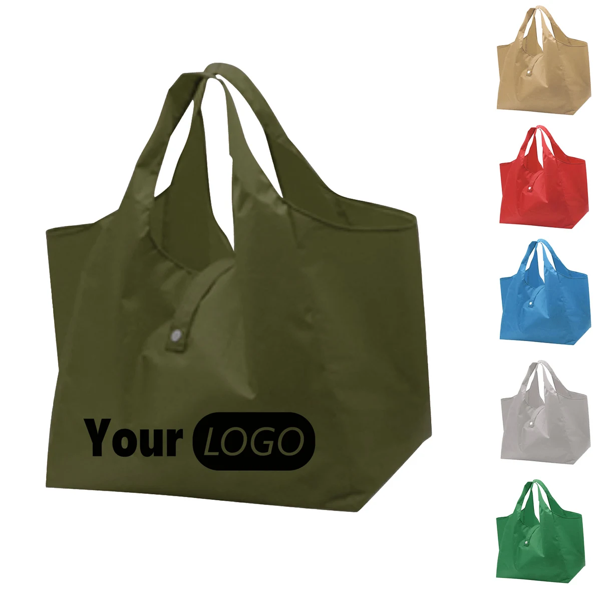 Foldable Large Shopping Bag, custom tote bag with logo imprint 1