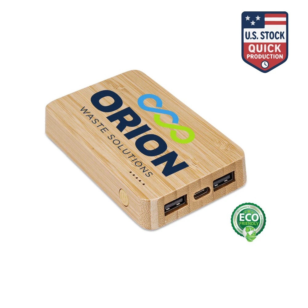 Green Bamboo Wireless Power Bank 5000mAh 1