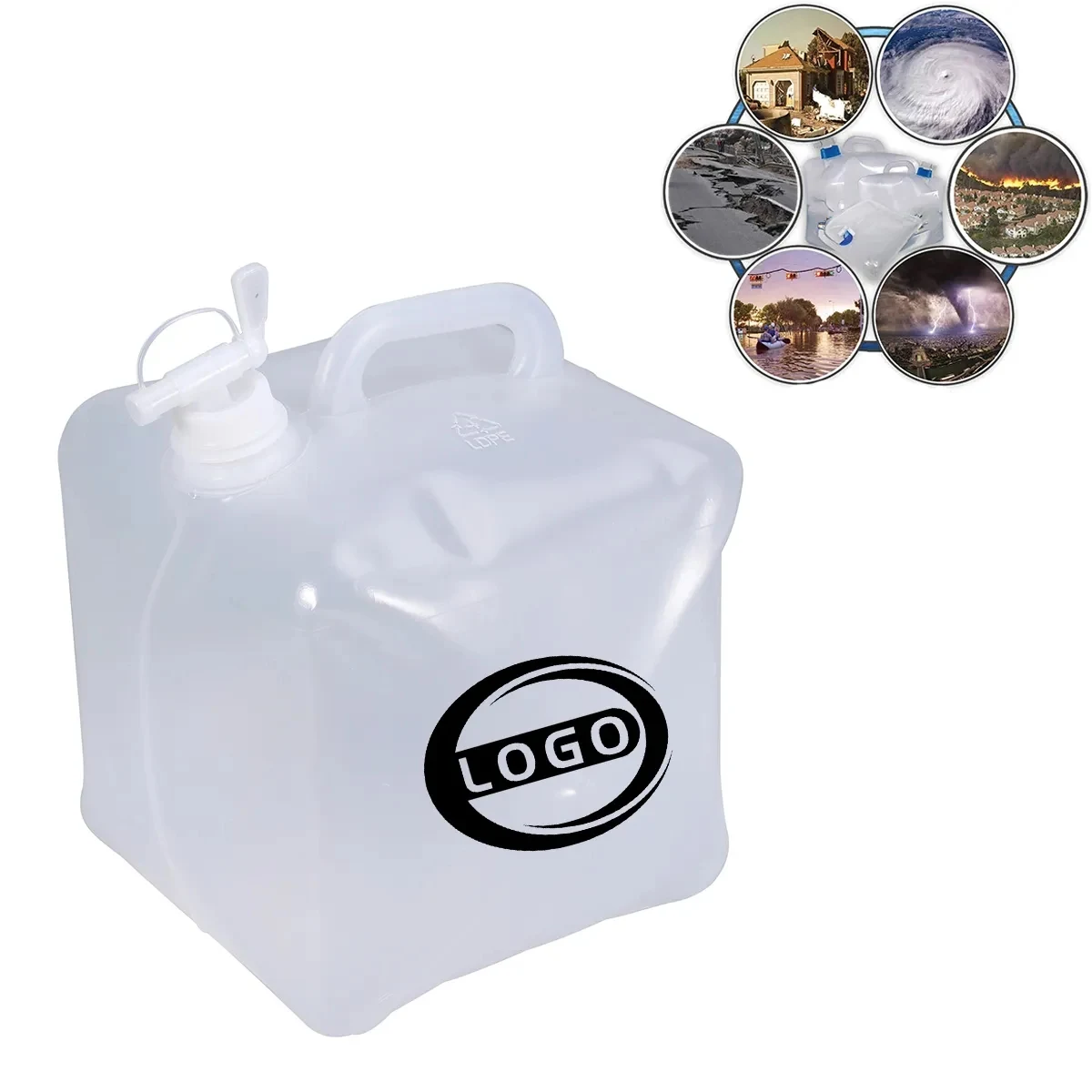 Outdoor Collapsible Water Container Storage with Spigot 1