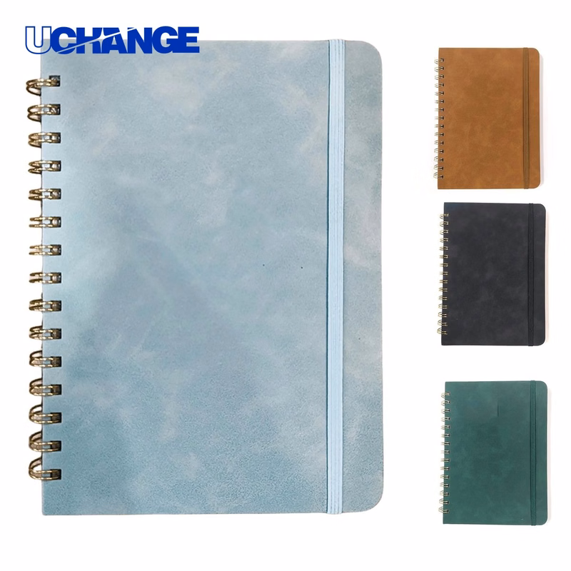 A5 Elastic Closure Spiral Notebook Journal