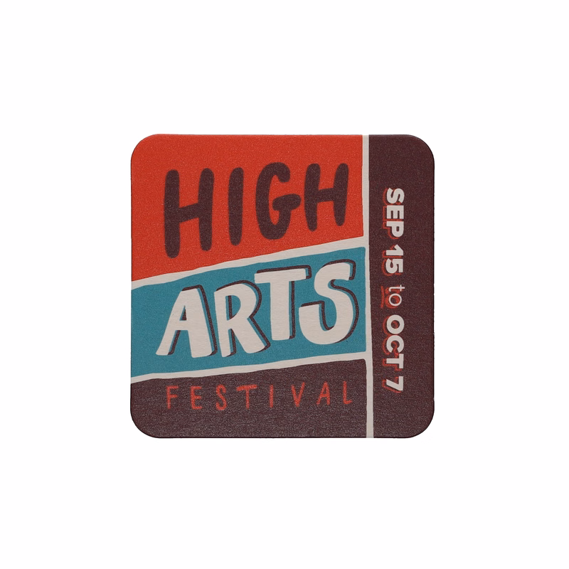 Coaster Pulpboard 35 pt 3.500" Square Digital Print