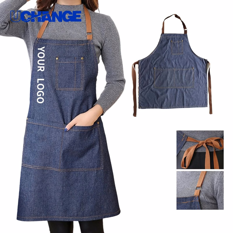 Unisex Denim Apron for Cooking and Gardening