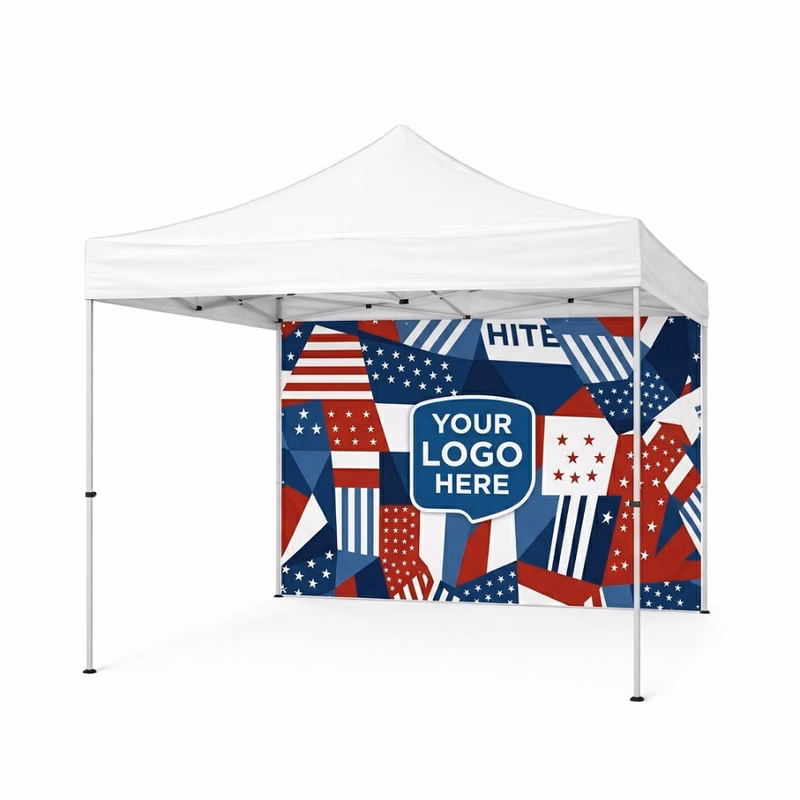 8x7 Tent Back Wall Single Sided Full Color