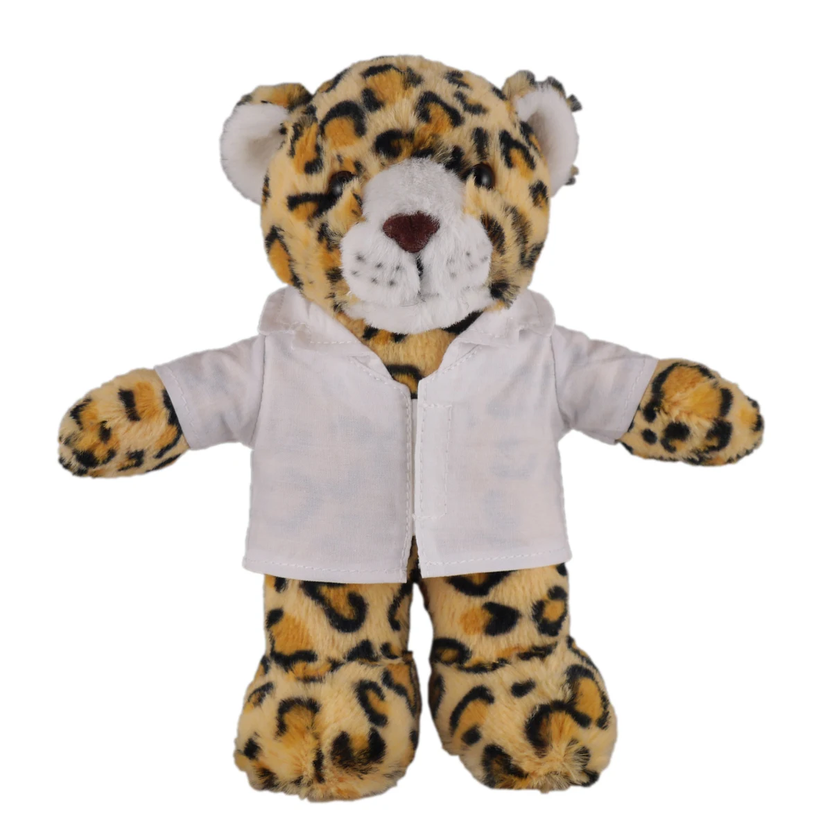 Soft Plush Stuffed Leopard in doctor's jacket. 1