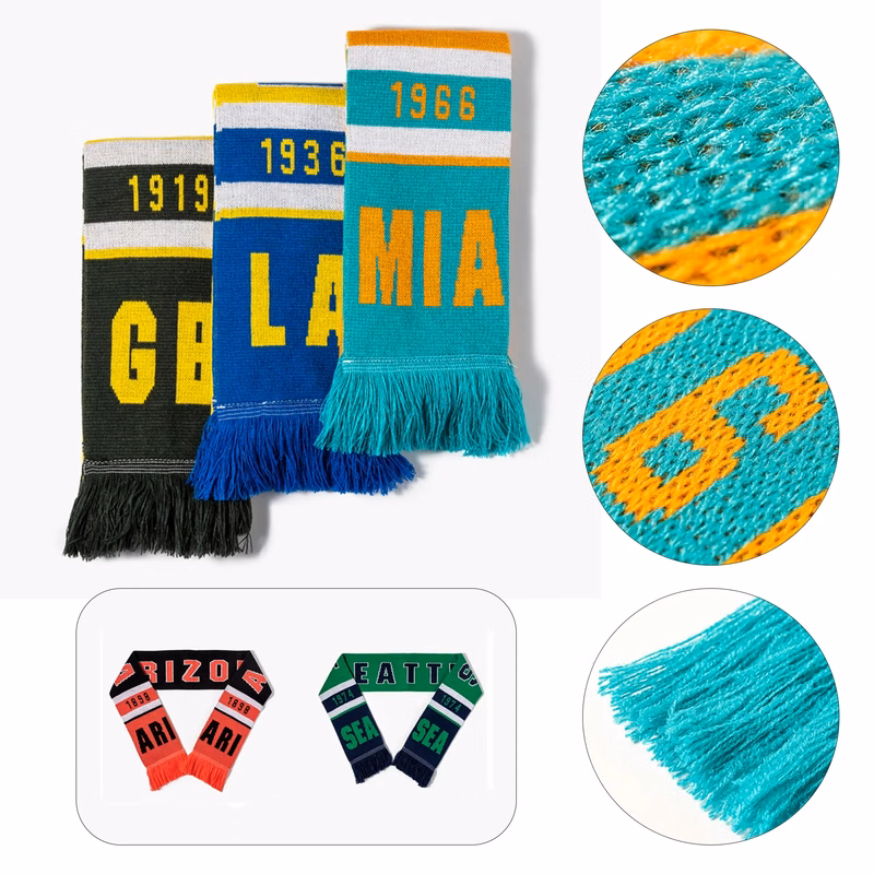 Customizable Knitted World Cup Scarf