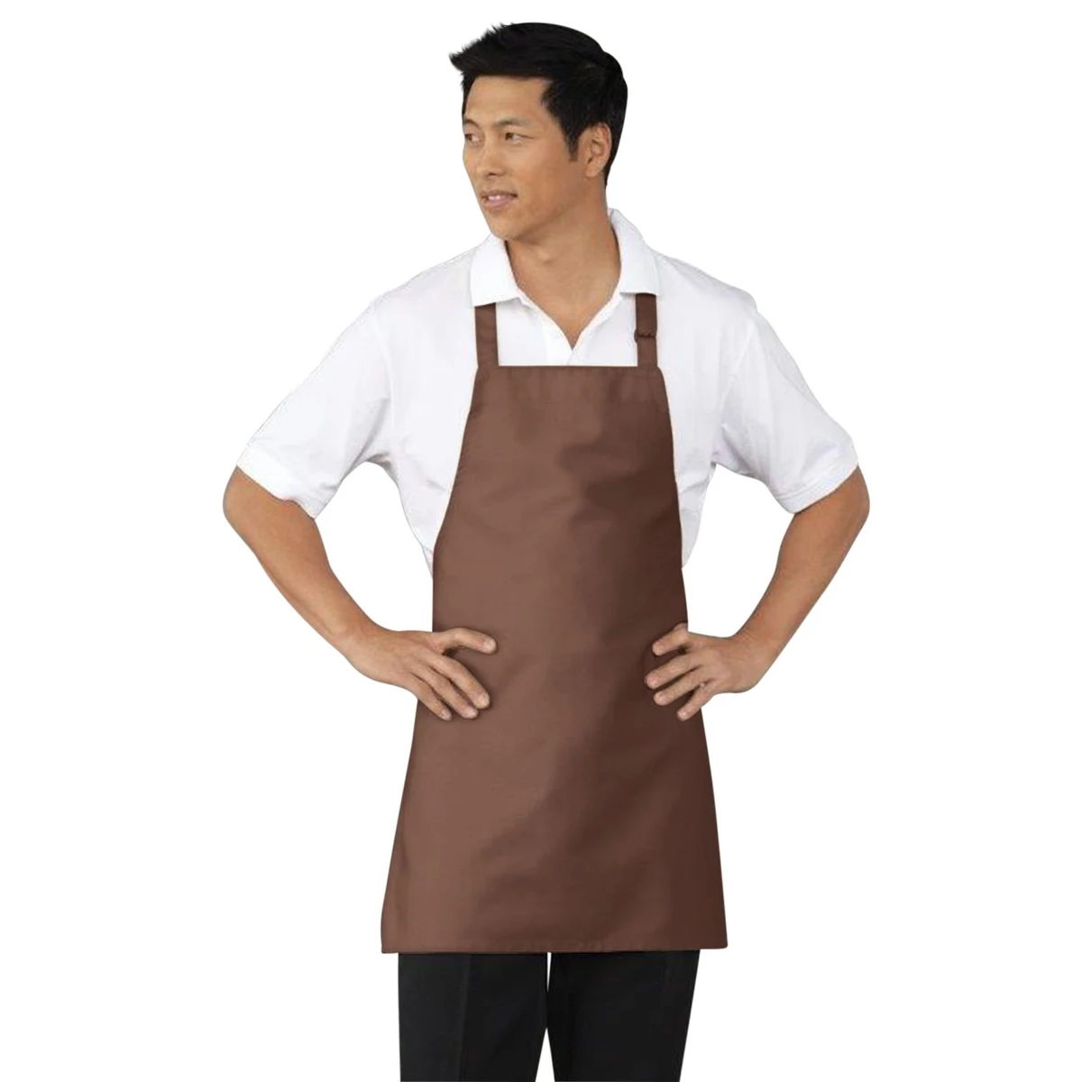 Brown Adjustable Bib Apron 1