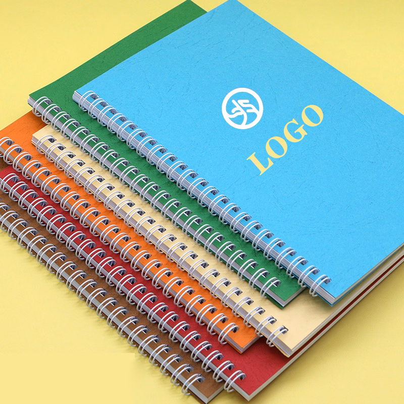 A5 Vintage Kraft Paper Coil Notebook Note Pad Notepad