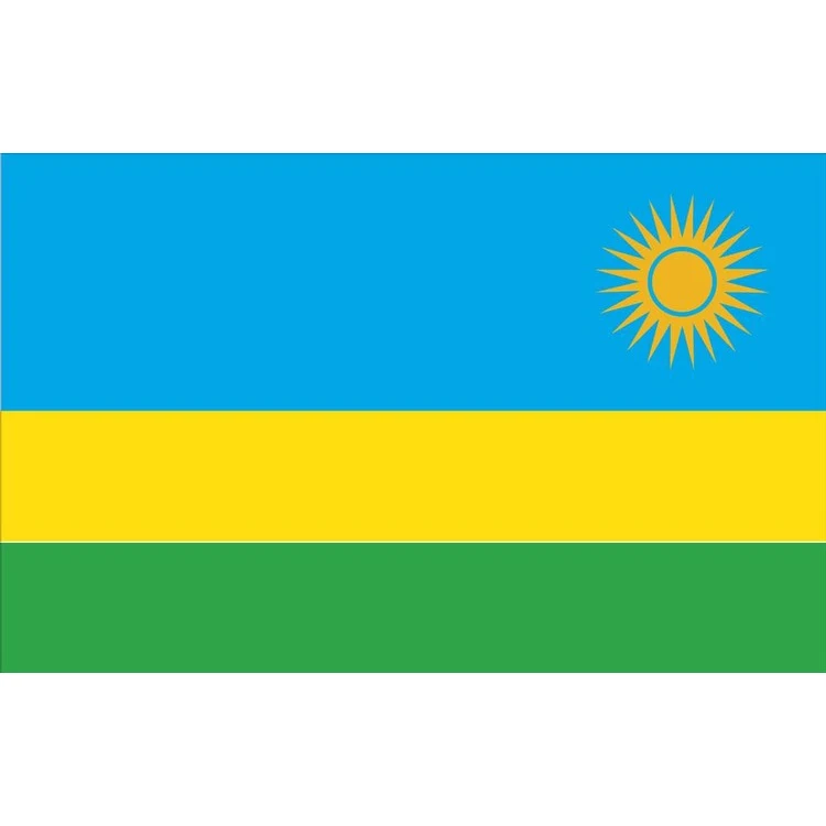 Rwanda Flag - 3' x 5' - Nylon 1